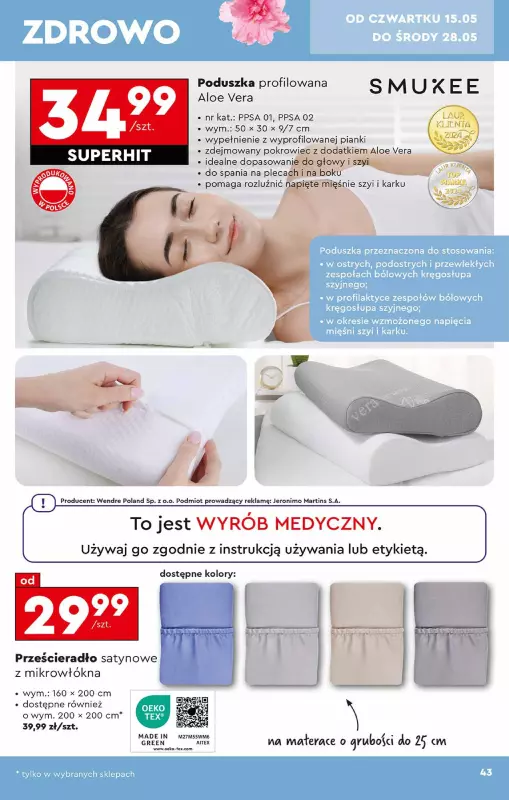 Biedronka - gazetka promocyjna Okazje tygodnia od soboty 10.05 do środy 28.05 - strona 43