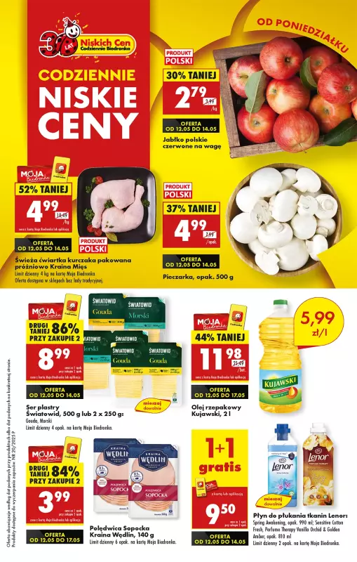 Biedronka - gazetka promocyjna Od poniedziałku  