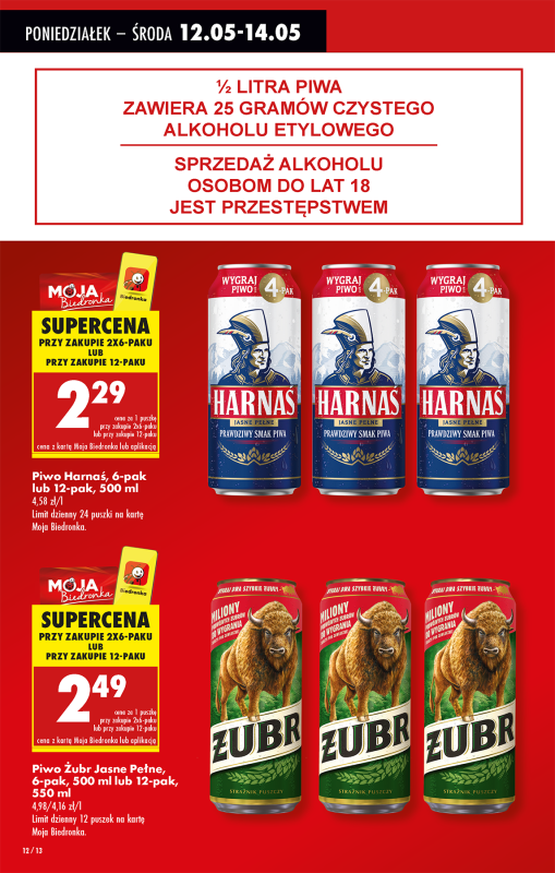 Biedronka - gazetka promocyjna Od poniedziałku, Z ladą tradycyjną od poniedziałku 12.05 do niedzieli 18.05 - strona 14
