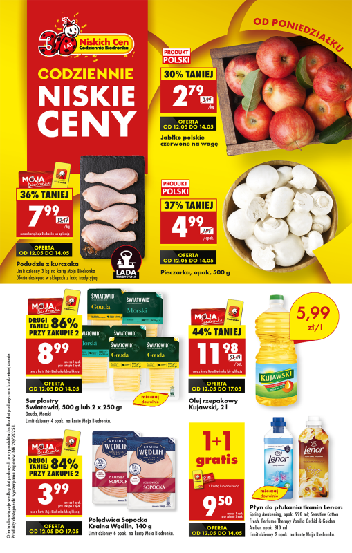 Biedronka - gazetka promocyjna Od poniedziałku, Z ladą tradycyjną od poniedziałku 12.05 do niedzieli 18.05