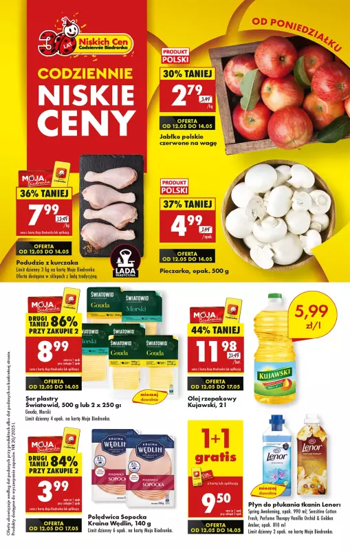Biedronka - gazetka promocyjna Od poniedziałku, Z ladą tradycyjną  