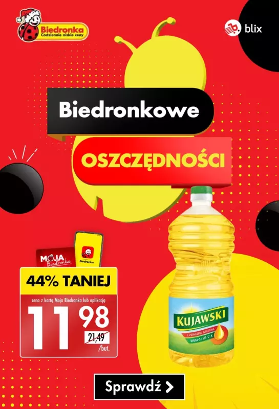 Biedronka - gazetka promocyjna Biedronkowe oszczędności  