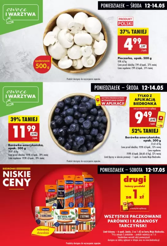 Biedronka - gazetka promocyjna Biedronkowe oszczędności od poniedziałku 12.05 do środy 14.05 - strona 4