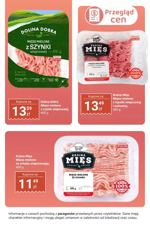 Biedronka - gazetka promocyjna Mięso i wędliny - przegląd cen   - strona 3
