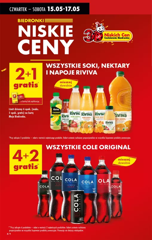 Biedronka - gazetka promocyjna Od czwartku od czwartku 15.05 do środy 21.05 - strona 8