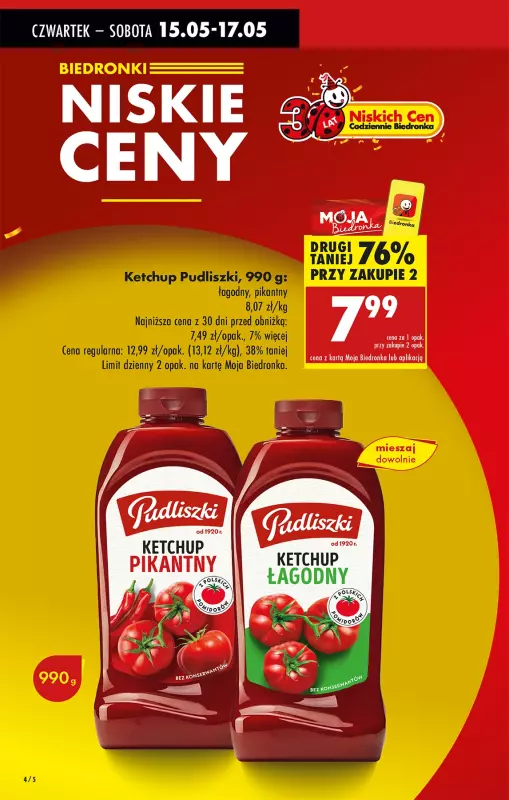 Biedronka - gazetka promocyjna Od czwartku od czwartku 15.05 do środy 21.05 - strona 4