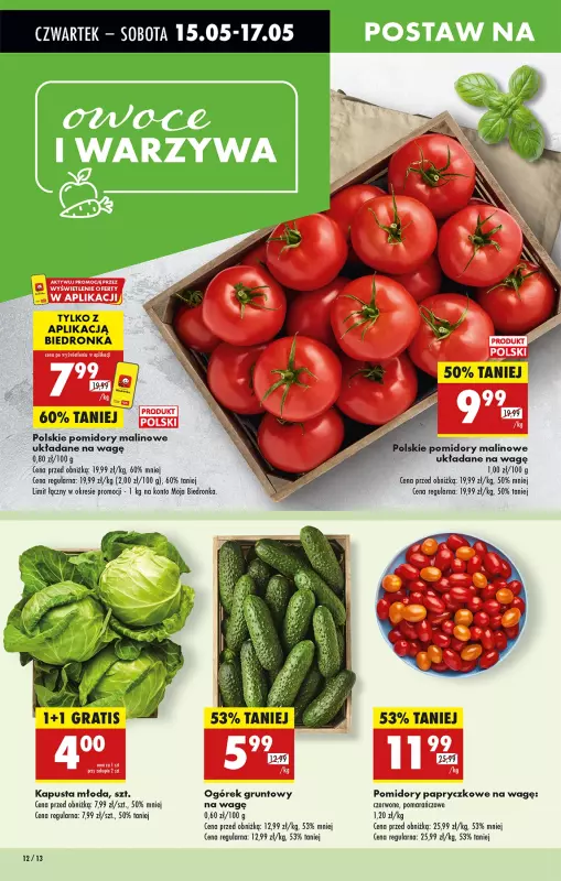Biedronka - gazetka promocyjna Od czwartku od czwartku 15.05 do środy 21.05 - strona 14