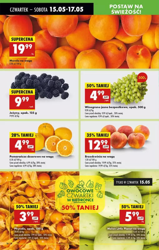Biedronka - gazetka promocyjna Od czwartku, Z ladą tradycyjną od czwartku 15.05 do środy 21.05 - strona 22