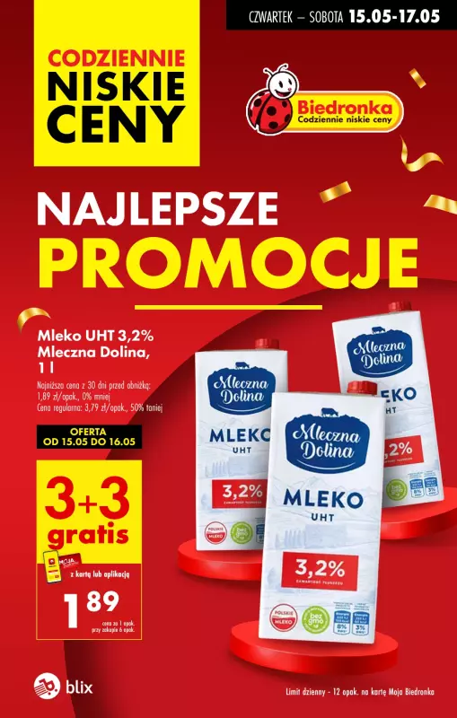 Biedronka - gazetka promocyjna Najlepsze promocje!  