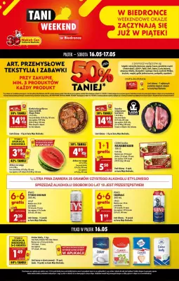 Biedronka - gazetka promocyjna Tani Weekend od piątku 16.05 do soboty 17.05