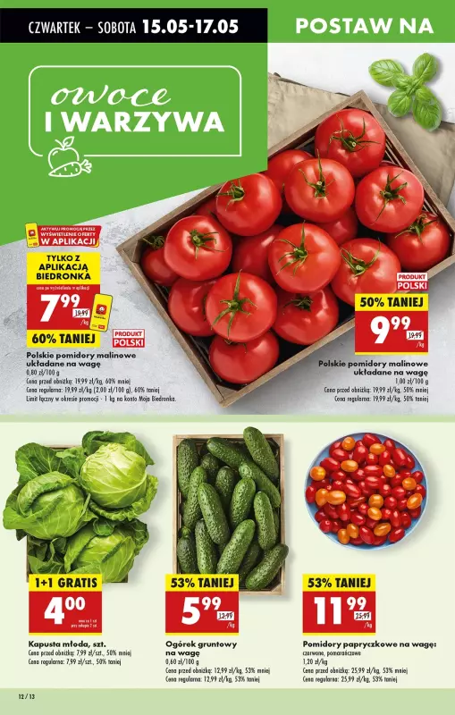 Biedronka - gazetka promocyjna Od czwartku, Z ladą tradycyjną od czwartku 15.05 do środy 21.05 - strona 22
