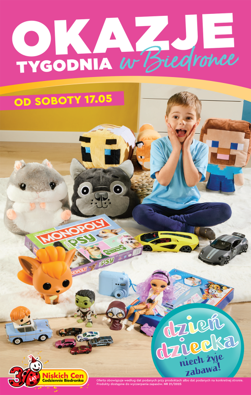 Biedronka - gazetka promocyjna Oferta tygodnia od soboty 17.05 do środy 04.06