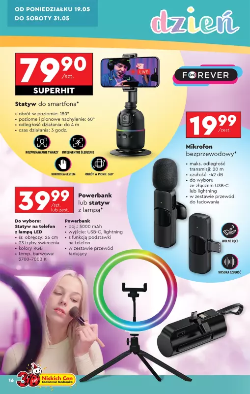 Biedronka - gazetka promocyjna Oferta tygodnia od soboty 17.05 do środy 04.06 - strona 18