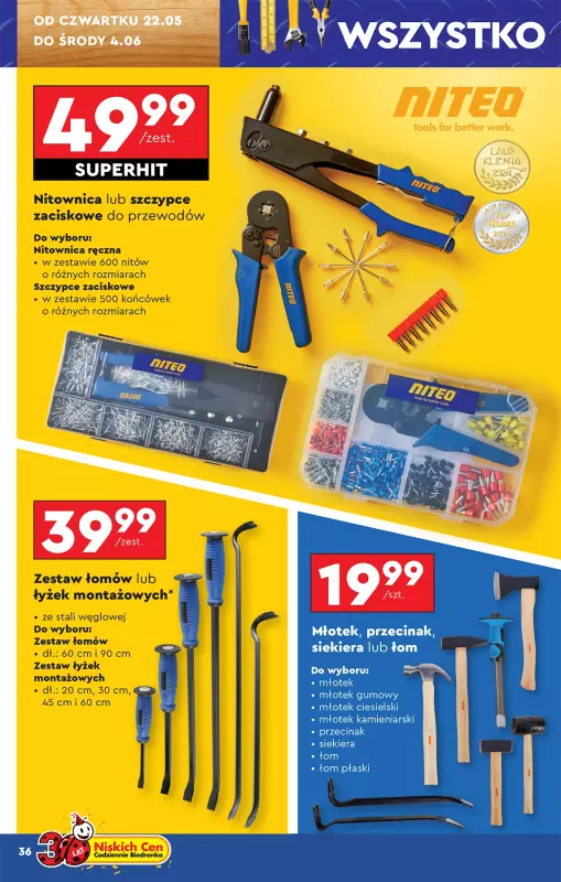 Biedronka - gazetka promocyjna Oferta tygodnia od soboty 17.05 do środy 04.06 - strona 38
