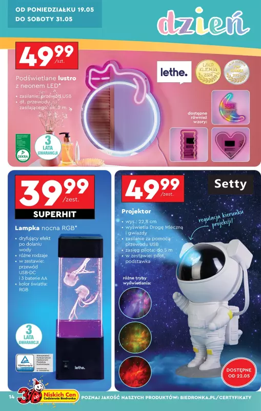 Biedronka - gazetka promocyjna Oferta tygodnia od soboty 17.05 do środy 04.06 - strona 16