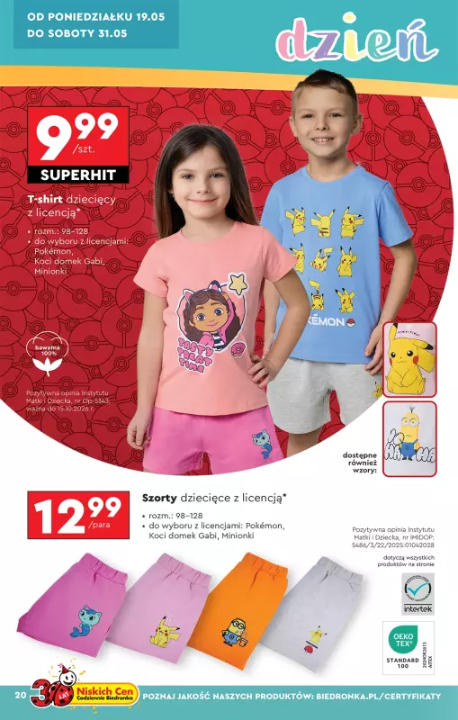 Biedronka - gazetka promocyjna Oferta tygodnia od soboty 17.05 do środy 04.06 - strona 22