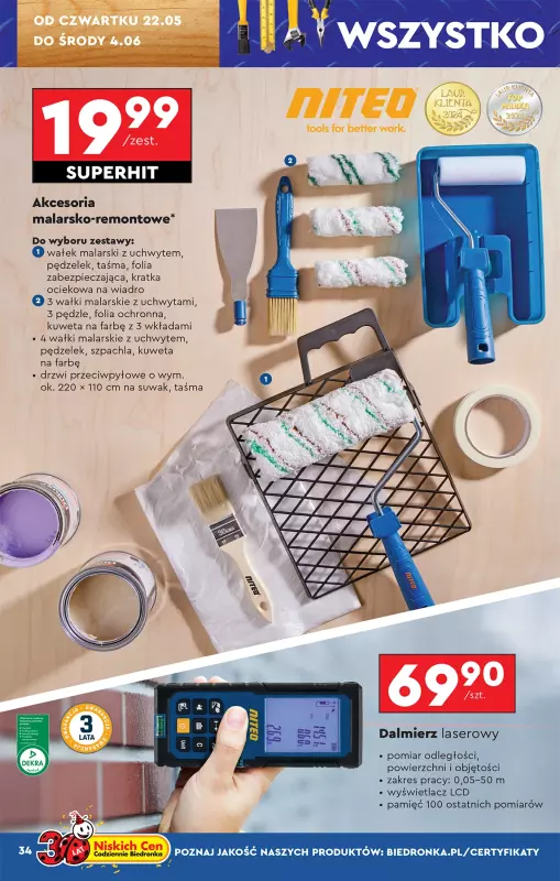 Biedronka - gazetka promocyjna Oferta tygodnia od soboty 17.05 do środy 04.06 - strona 36