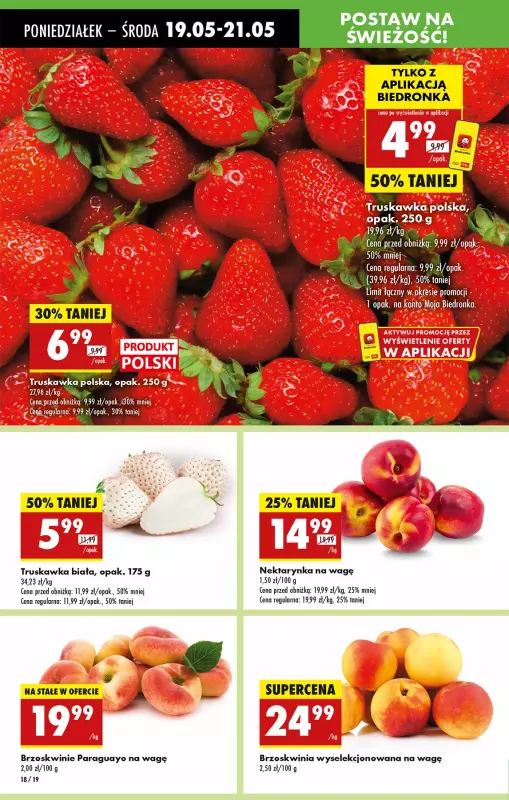 Biedronka - gazetka promocyjna Od poniedziałku od poniedziałku 19.05 do niedzieli 25.05 - strona 18