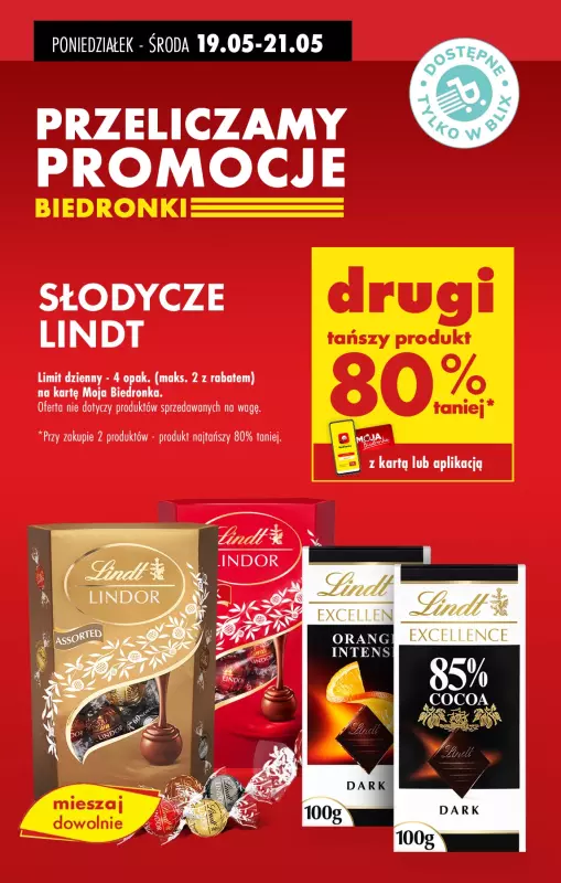 Biedronka - gazetka promocyjna Przeliczamy promocje od wtorku 20.05 do soboty 24.05