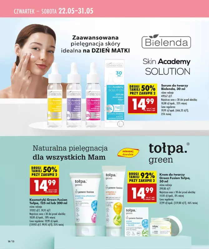 Biedronka - gazetka promocyjna Katalog Mamy piękne strony od czwartku 22.05 do soboty 31.05 - strona 14