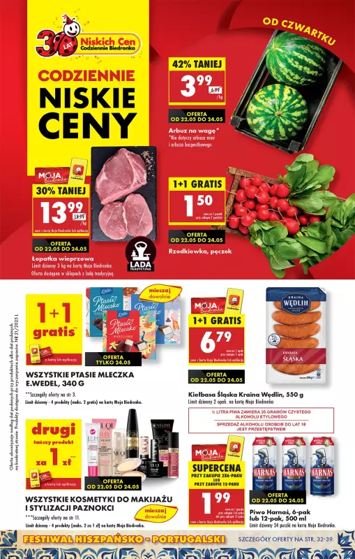 Biedronka - gazetka promocyjna Od czwartku, Z ladą tradycyjną od czwartku 22.05 do środy 28.05