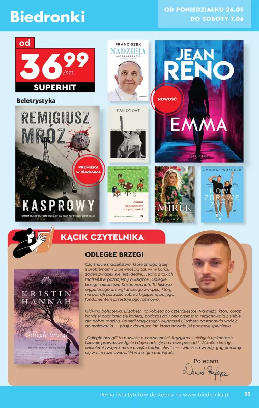 Biedronka - gazetka promocyjna Okazje tygodnia od 24.05 od soboty 24.05 do środy 11.06 - strona 35