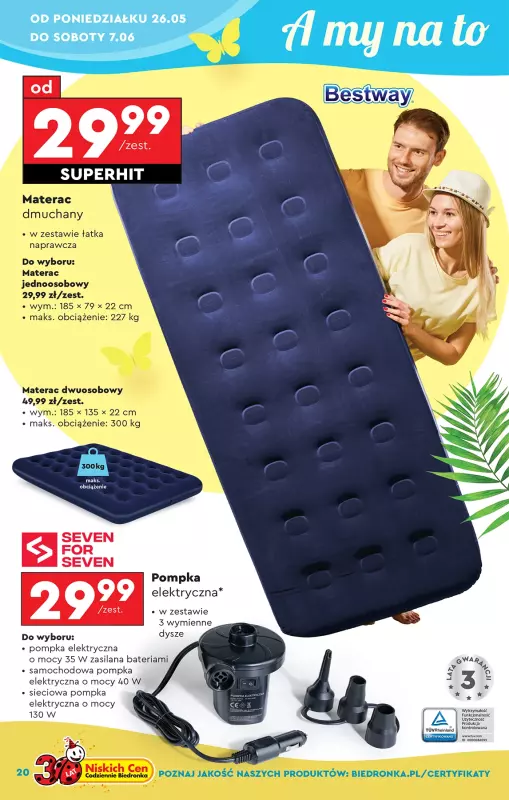 Biedronka - gazetka promocyjna Okazje tygodnia od 24.05 od soboty 24.05 do środy 11.06 - strona 20