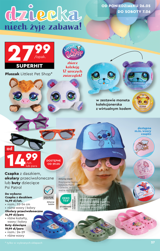 Biedronka - gazetka promocyjna Okazje tygodnia od 24.05 od soboty 24.05 do środy 11.06 - strona 27