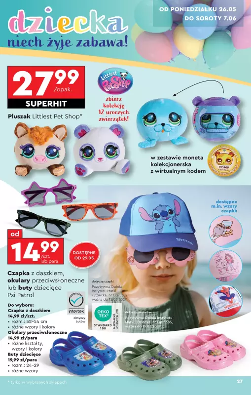 Biedronka - gazetka promocyjna Okazje tygodnia od 24.05 od soboty 24.05 do środy 11.06 - strona 27