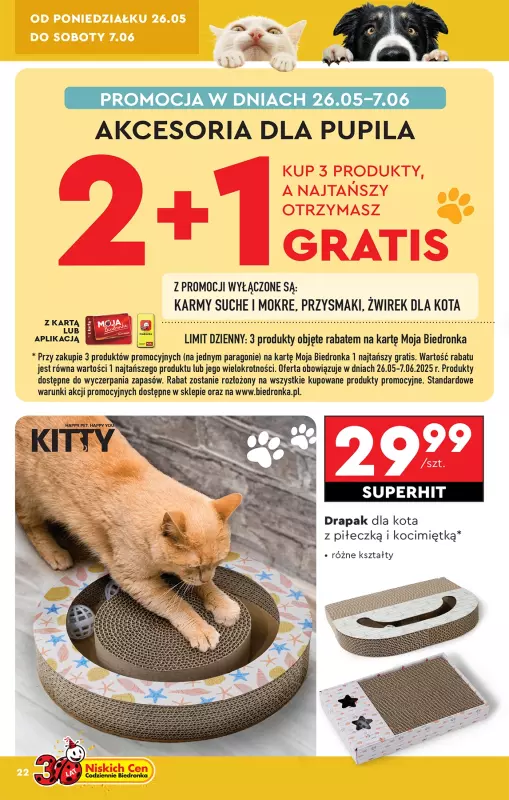 Biedronka - gazetka promocyjna Okazje tygodnia od 24.05 od soboty 24.05 do środy 11.06 - strona 22