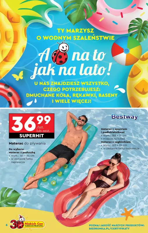 Biedronka - gazetka promocyjna Okazje tygodnia od 24.05 od soboty 24.05 do środy 11.06 - strona 6