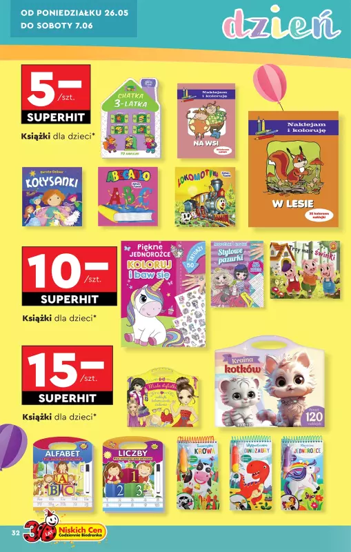 Biedronka - gazetka promocyjna Okazje tygodnia od 24.05 od soboty 24.05 do środy 11.06 - strona 32