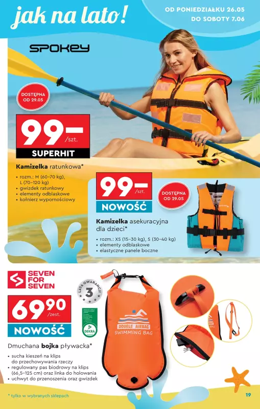 Biedronka - gazetka promocyjna Okazje tygodnia od 24.05 od soboty 24.05 do środy 11.06 - strona 19