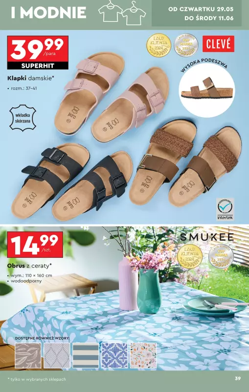 Biedronka - gazetka promocyjna Okazje tygodnia od 24.05 od soboty 24.05 do środy 11.06 - strona 39