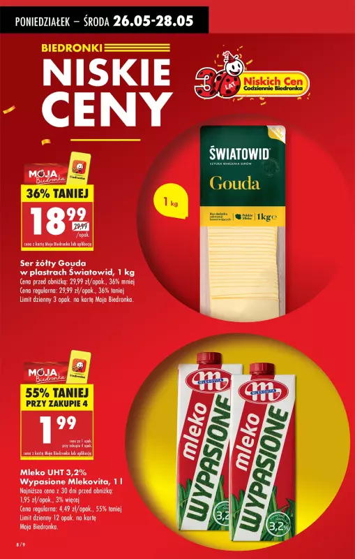 Biedronka - gazetka promocyjna Od poniedziałku od poniedziałku 26.05 do niedzieli 01.06 - strona 8
