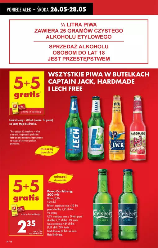 Biedronka - gazetka promocyjna Od poniedziałku od poniedziałku 26.05 do niedzieli 01.06 - strona 14