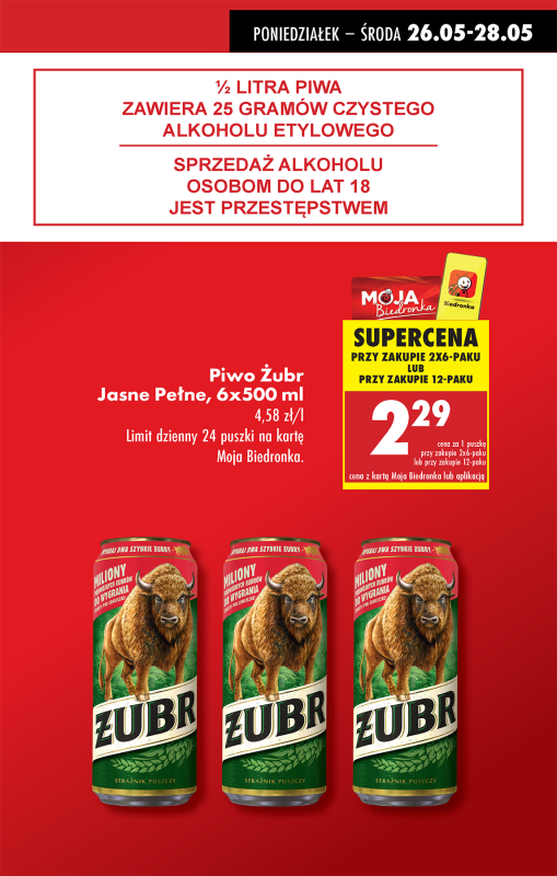 Biedronka - gazetka promocyjna Od poniedziałku, Z ladą tradycyjną od poniedziałku 26.05 do niedzieli 01.06 - strona 15