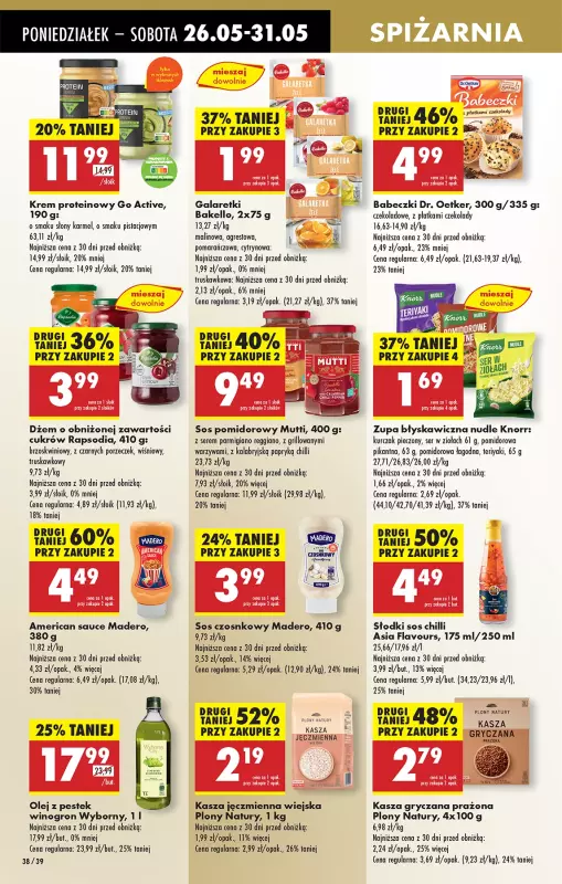 Biedronka - gazetka promocyjna Od poniedziałku, Z ladą tradycyjną od poniedziałku 26.05 do niedzieli 01.06 - strona 44