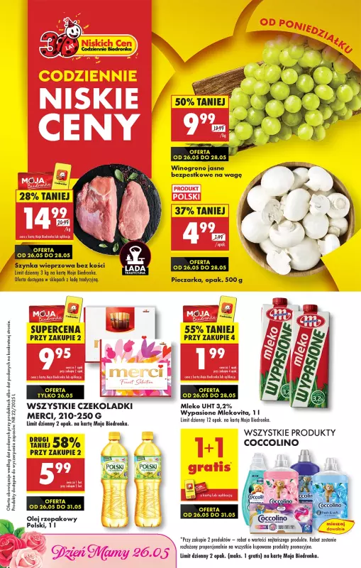 Biedronka - gazetka promocyjna Od poniedziałku, Z ladą tradycyjną  