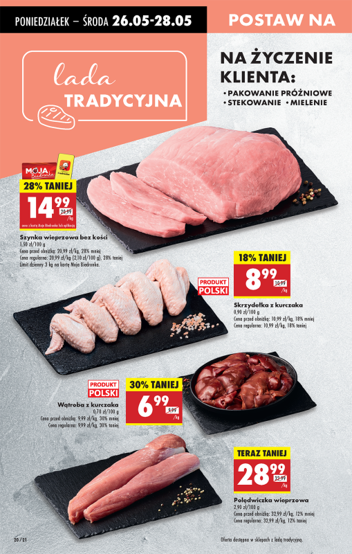 Biedronka - gazetka promocyjna Od poniedziałku, Z ladą tradycyjną od poniedziałku 26.05 do niedzieli 01.06 - strona 24