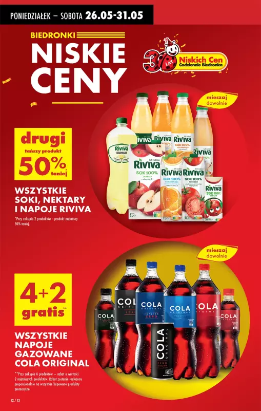 Biedronka - gazetka promocyjna Od poniedziałku, Z ladą tradycyjną od poniedziałku 26.05 do niedzieli 01.06 - strona 12