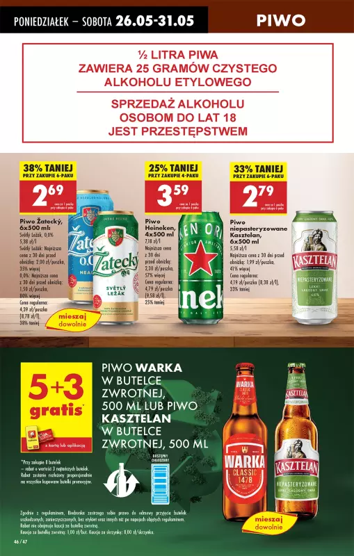 Biedronka - gazetka promocyjna Od poniedziałku, Z ladą tradycyjną od poniedziałku 26.05 do niedzieli 01.06 - strona 56