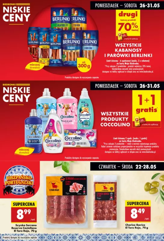 Biedronka - gazetka promocyjna Biedronkowe oszczędności od poniedziałku 26.05 do środy 28.05 - strona 7
