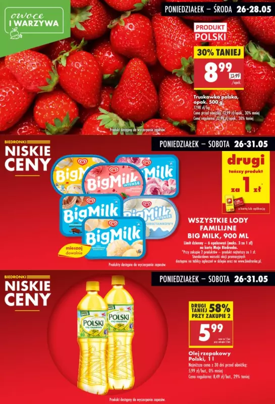 Biedronka - gazetka promocyjna Biedronkowe oszczędności od poniedziałku 26.05 do środy 28.05 - strona 6