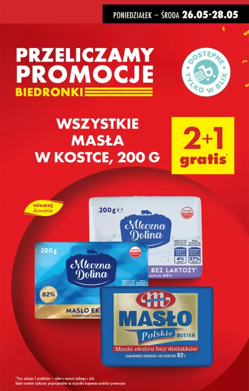 Biedronka - gazetka promocyjna Przeliczamy promocje  
