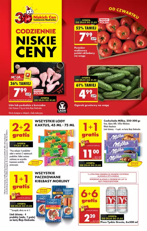 Biedronka - gazetka promocyjna Od czwartku, Z ladą tradycyjną  