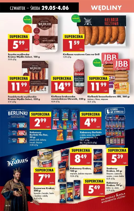 Biedronka - gazetka promocyjna Od czwartku, Z ladą tradycyjną od czwartku 29.05 do środy 04.06 - strona 38