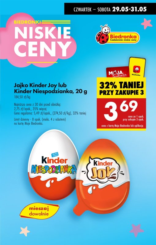 Biedronka - gazetka promocyjna Najlepsze promocje na DZIEŃ DZIECKA! od czwartku 29.05 do soboty 31.05 - strona 3