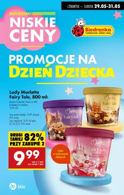 Biedronka - gazetka promocyjna Najlepsze promocje na DZIEŃ DZIECKA! od czwartku 29.05 do soboty 31.05