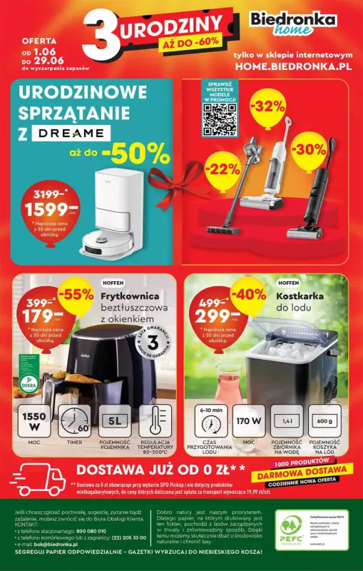 Biedronka - gazetka promocyjna Okazje tygodnia od 31.05 od soboty 31.05 do środy 18.06 - strona 44